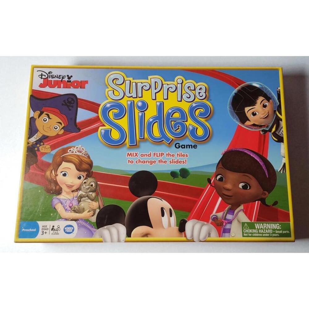 Disney Junior Surprise Slides‎ Board Game Wonder Forge Ages 3+ 2-4 Players